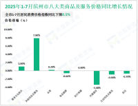 2025年1-7月滨州市限额以上消费品零售总额实223.59亿元，同比增长12.4%