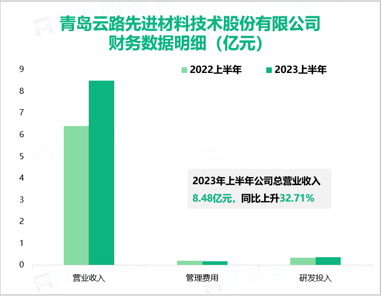 青岛云路先进材料技术股份有限公司 财务数据明细（亿元）