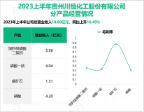 恒化股份成功研发出高含水量磷尾矿团聚的解聚和打散技术：2023上半年营收同比增长18.49%

