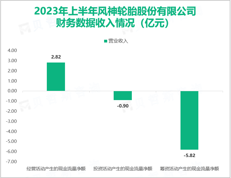 2023年风神轮胎股份有限公司财务数据收入情况（万元）