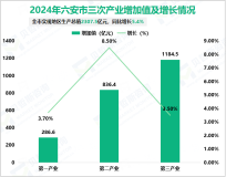 2024年六安市实现地区生产总值2307.5亿元，同比增长5.4%
