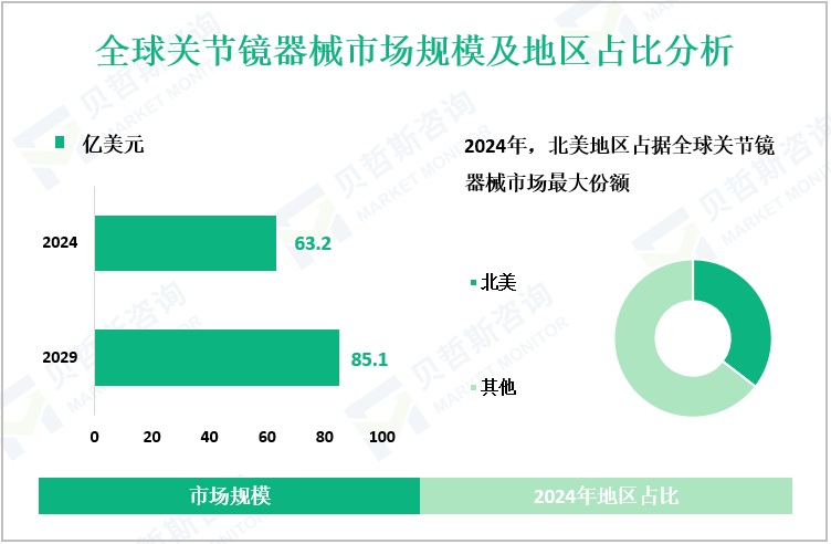 全球关节镜器械市场规模及地区占比分析