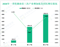 2026年一季度湖南省实现地区生产总值13156.10亿元、同比增长3.0%