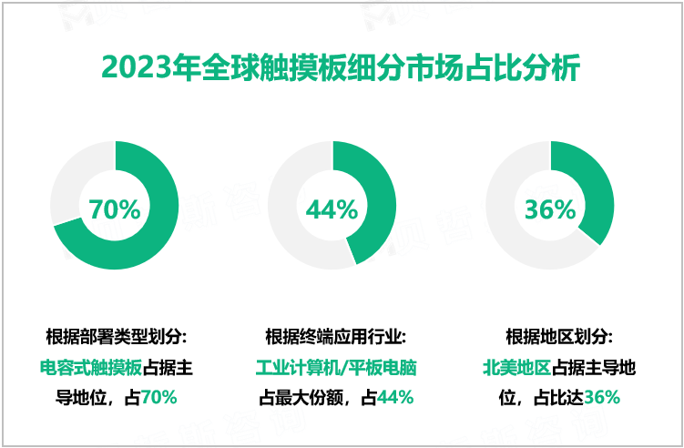 2023年全球触摸板细分市场占比分析