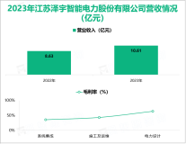 泽宇智能专注于提升智能电网领域服务能力，其营收在2023年为10.61亿元