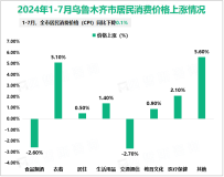 2024年1-7月乌鲁木齐市规模以上工业实现增加值540.65亿元，同比增长11.6%