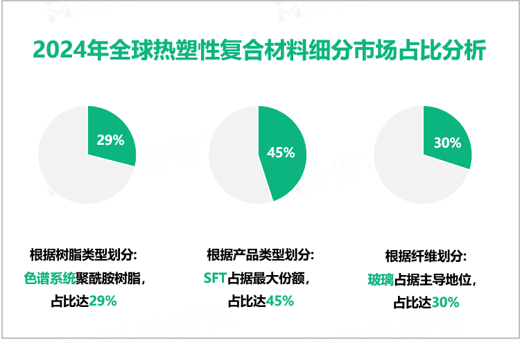 2024年全球热塑性复合材料细分市场占比分析