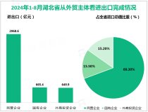 2024年1-8月湖北省民营企业进出口2968.6亿元，增长9.4%