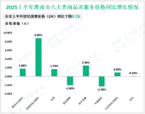 2025上半年淮南市社会消费品零售总额460.1亿元，同比增长5.9%