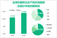 吹膜挤出生产线市场分析：2024年市场收入预估为11.06亿美元，中国为最大的营收国