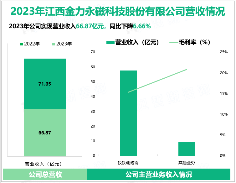 2023年江西金力永磁科技股份有限公司营收情况