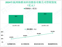 海联讯深耕于电力信息化领域，其2024年营收为23.8亿元