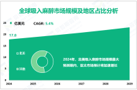 2024年全球吸入麻醉市场规模为17.8亿美元，北美占比最大