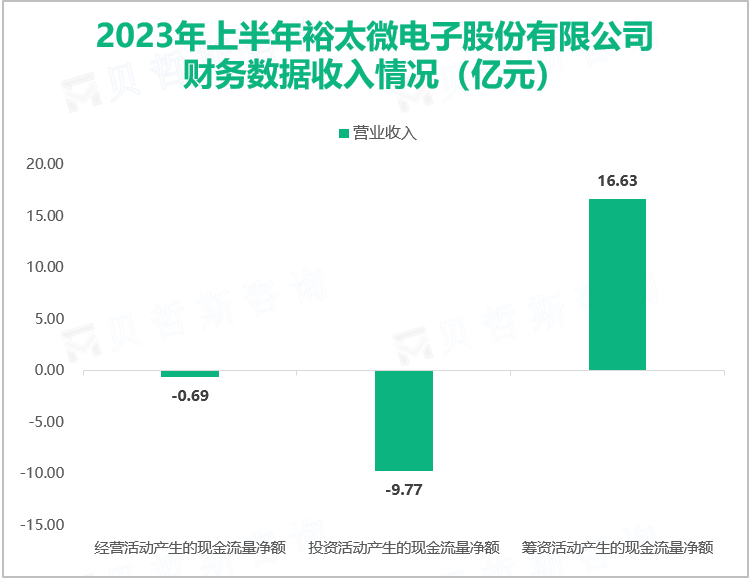 2023年上半年裕太微电子股份有限公司财务数据收入情况（亿元）