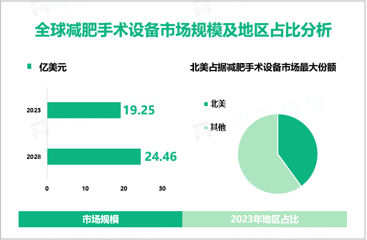 全球减肥手术设备市场规模及地区占比分析