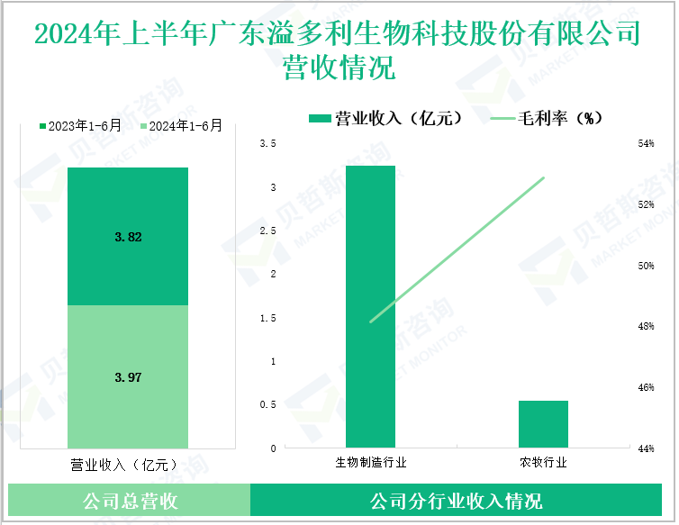 2024年上半年广东溢多利生物科技股份有限公司营收情况
