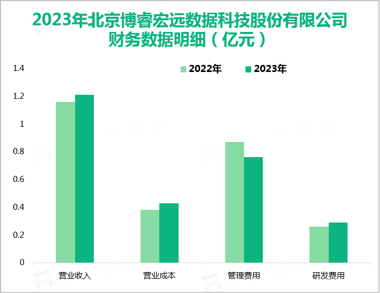 2023年北京博睿宏远数据科技股份有限公司财务数据明细（亿元）