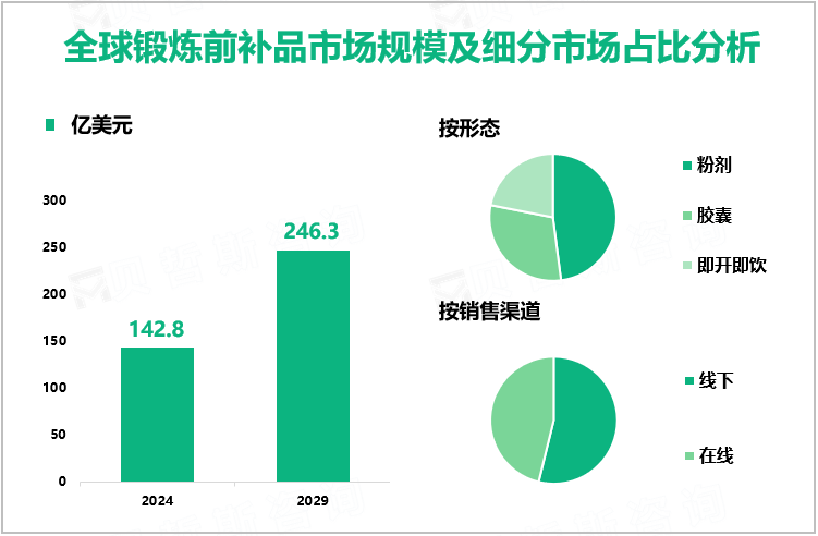 全球锻炼前补品市场规模及细分市场占比分析