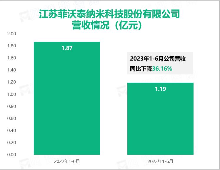 江苏菲沃泰纳米科技股份有限公司营收情况（亿元）