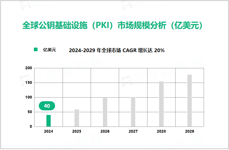 全球公钥基础设施（PKI）市场规模分析（亿美元）