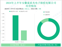 蓝盾光电深耕高端分析测量仪器领域，其营收在2024年上半年为2.56亿元