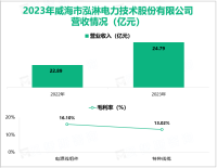 泓淋电力作为全球电源线组件行业龙头企业之一，其营收在2023年为24.79亿元