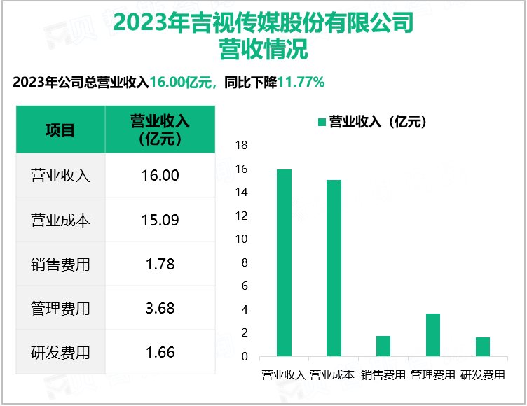 2023年吉视传媒股份有限公司营收情况