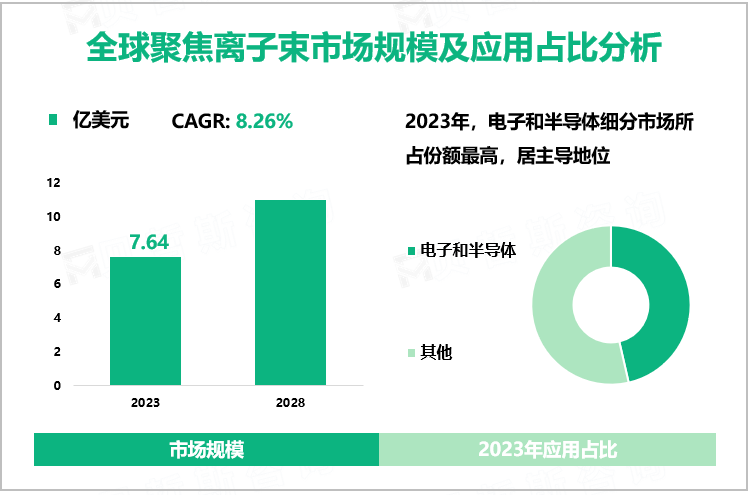 全球聚焦离子束市场规模及应用占比分析