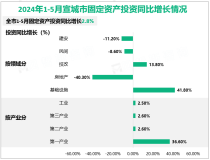 2024年1-5月份宣城市规模以上工业增加值同比增长6.9%