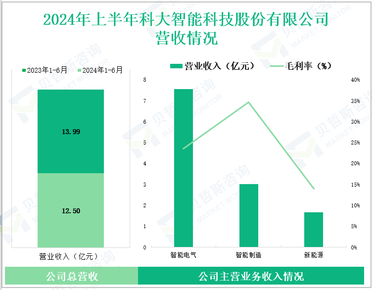 2024年上半年科大智能科技股份有限公司营收情况