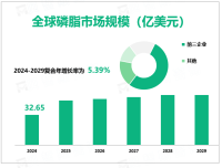 全球磷脂市场集中度高，2024年TOP3企业的收入市场份额为65.97%