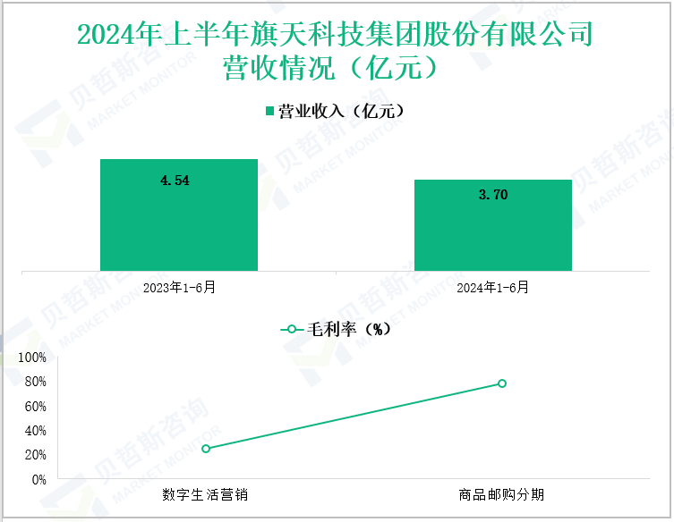2024年上半年旗天科技集团股份有限公司营收情况(亿元)