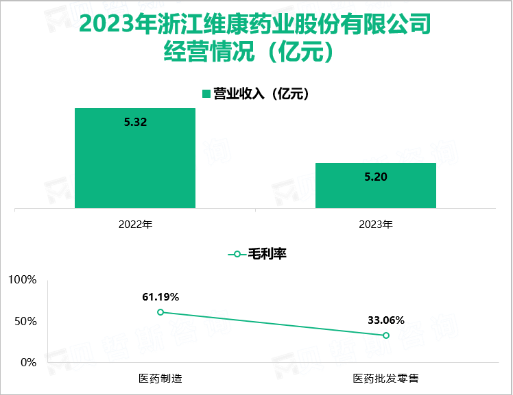 2023年浙江维康药业股份有限公司经营情况（亿元）