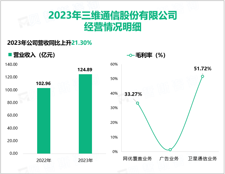 2023年三维通信股份有限公司经营情况明细