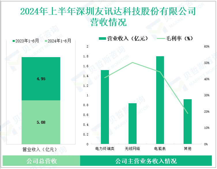 2024年上半年深圳友讯达科技股份有限公司营收情况