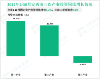 2025年1-10月定西市固定资产投资同比增长5.2%，比前三季度提升0.1%