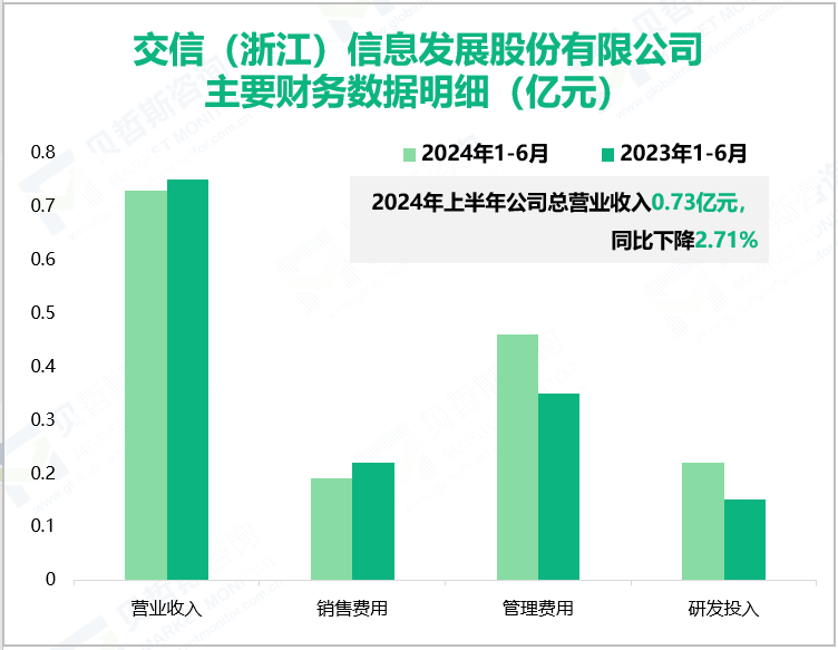 交信(浙江)信息发展股份有限公司主要财务数据明细(亿元)