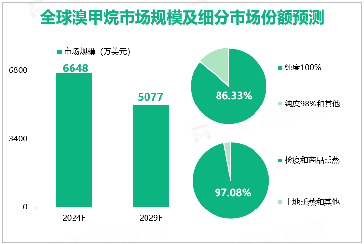 全球溴甲烷市场规模及细分市场份额预测