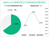 2025年1-11月株洲市规模以上工业增加值增长9.7%