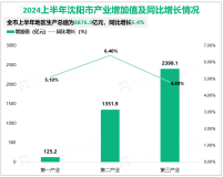 2024上半年沈阳市地区生产总值3876.3亿元，同比增长5.4%