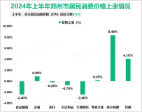 2024年上半年郑州市固定资产投资同比增长1.3%