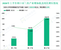 2026年上半年周口市地区生产总值（GDP）1920.99亿元，同比增长5.0%