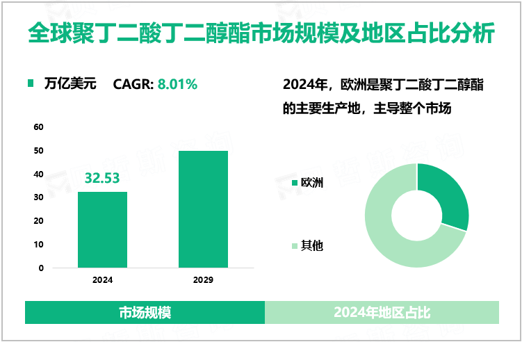 全球聚丁二酸丁二醇酯市场规模及地区占比分析