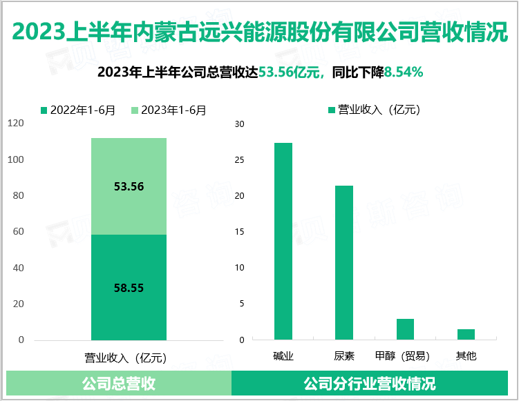 2023上半年内蒙古远兴能源股份有限公司营收情况