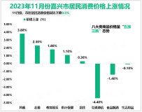 2023年1-11月嘉兴市社会消费品零售总额为2292.89亿元，增长7.0%