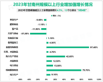 2023年甘南州规模以上工业增加值增长4.5%