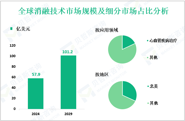 全球消融技术市场规模及细分市场占比分析