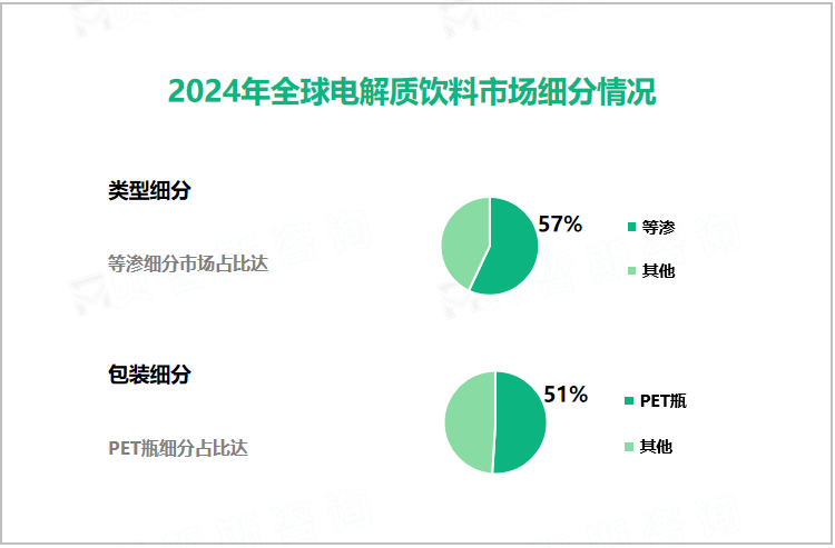 2024年全球电解质饮料市场细分情况