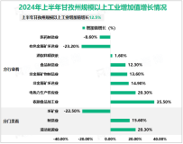 2024年上半年甘孜州规模以上工业增加值增长12.5%