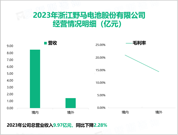 2023年浙江野马电池股份有限公司经营情况明细（亿元）